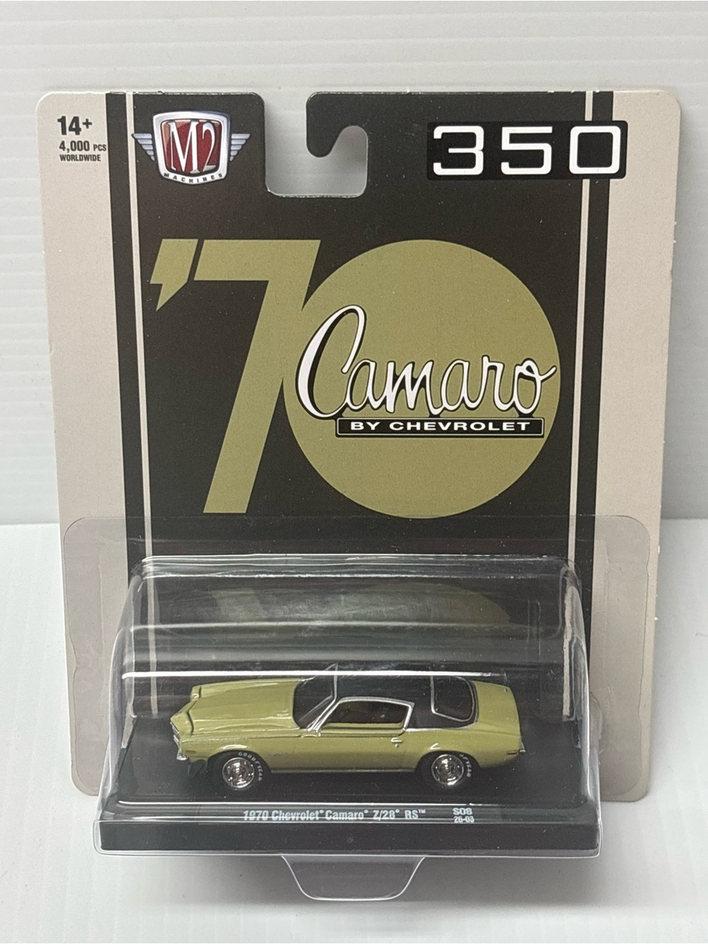 M2 Machines 1970 Chevrolet Camaro Z28 RS Green S08 Limited 4000 pcs